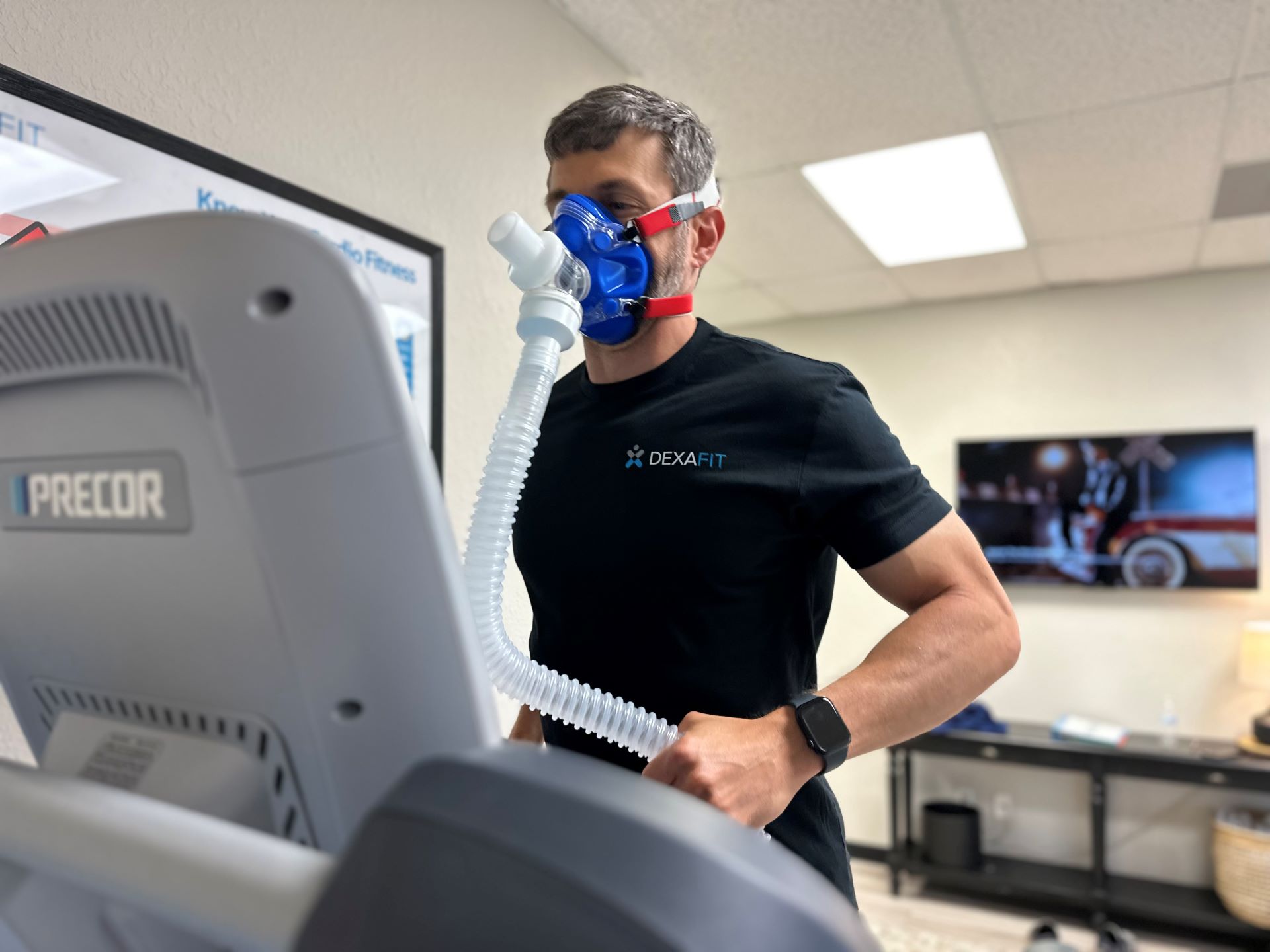 Picture of a VO2 max test in fairhope